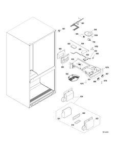 FF SECTION PARTS Diagram and Parts List for MBRC0GAXERWW  General Electric Refrigerator