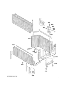 Sealed System Diagram and Parts List for AZ61H07EADM2  General Electric Air Conditioner