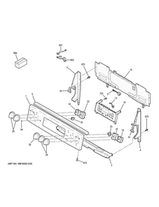 Part Location Diagram of WB18X32781 GE INFINITE SWITCH HARNESS