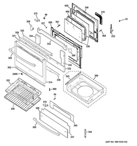 Part Location Diagram of WB35X21573 GE INSULATION TRIM