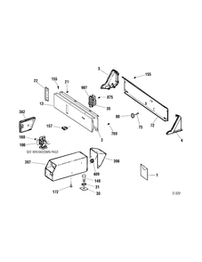 CONTROL GROUP Diagram and Parts List for PCSB330EC2WC  General Electric Dryer