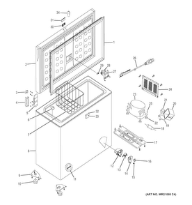 Part Location Diagram of WR05X24324 GE KEY