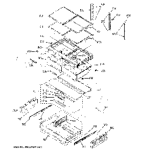 Fresh Food Shelves Diagram and Parts List for PYE22PYNEFS  General Electric Refrigerator