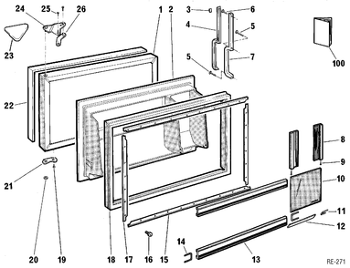Part Location Diagram of IMK92075 GE NO LONGER AVAILABLE