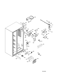 Part Location Diagram of WR17M333 GE NO LONGER AVAILABLE