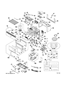 MICROWAVE Diagram and Parts List for JVM1660WBC08  General Electric Microwave
