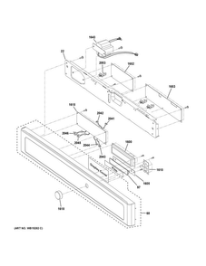 Control Parts Diagram and Parts List for PSB9240EF1ES  General Electric Microwave