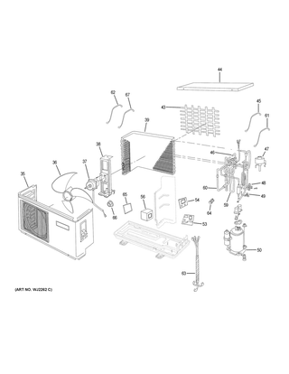 Part Location Diagram of WJ26X23334 GE PIPE SENSOR