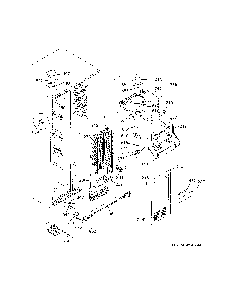Freezer Section Diagram and Parts List for GSE25GGPFCBB  General Electric Refrigerator