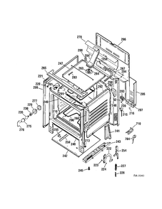 BODY PARTS Diagram and Parts List for MCBS585WK1WW  General Electric Range