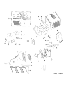 Part Location Diagram of WJ85X22108 GE FILTER