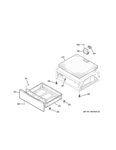 Drawer Diagram and Parts List for PCHB920SJ5SS  General Electric Range