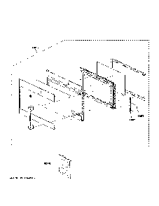 Door Parts Diagram and Parts List for JNM7196SK6SS  General Electric Microwave