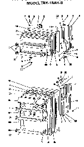 Doors Diagram and Parts List for TBX18AHB  General Electric Refrigerator