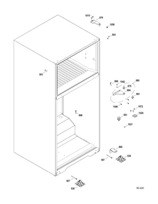 Case Parts Diagram and Parts List for JCB870SF2SS  General Electric Range