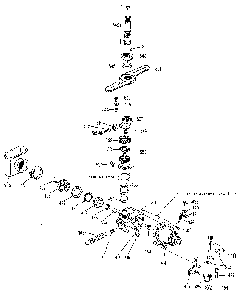 Motor And Pump Assembly Diagram and Parts List for GSD1000M20  General Electric Dishwasher