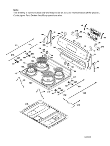 Part Location Diagram of WS01L11510 GE TRIM CONTROL