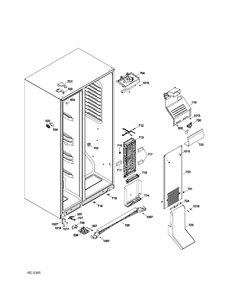 FZ FUNCTIONAL PARTS Diagram and Parts List for GSRS3QGZDFSS  General Electric Refrigerator