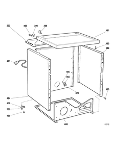 Part Location Diagram of WG04A02693 GE SCHEMA CABLAGE (REF.)