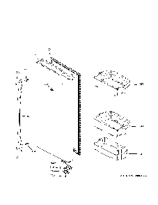 Fresh food door - rh Diagram and Parts List for GFE28GYNDFS  General Electric Refrigerator