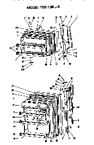 Doors Diagram and Parts List for TBX18KJB  General Electric Refrigerator