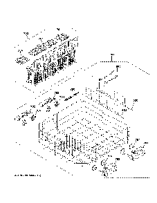 Lower rack assembly Diagram and Parts List for CDT800P2N3S1  General Electric Dishwasher