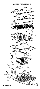 Unit Parts Diagram and Parts List for TBF14SGB  General Electric Refrigerator