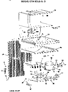 Unit Parts Diagram and Parts List for CTA13CGBRDS  Hotpoint Refrigerator