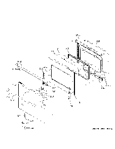 Door Diagram and Parts List for CHS90XM2N2S5  General Electric Range
