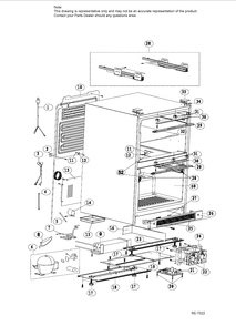 Part Location Diagram of 0070701955A GE EVAPORATOR