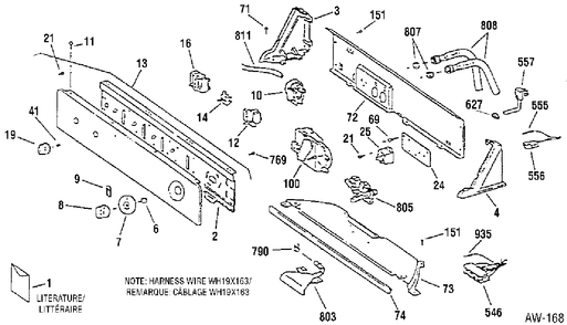 CONTROL GROUP Diagram and Parts List for GDSR4110TAWW  General Electric Washer