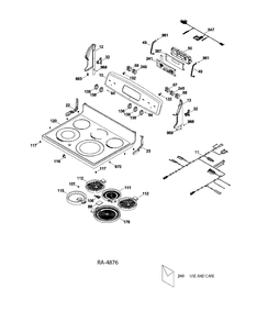 Part Location Diagram of WS01L04576 GE TRIM DOOR