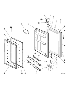 Part Location Diagram of WR71M973 GE NO LONGER AVAILABLE