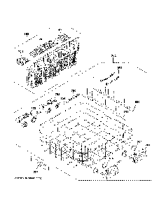 Lower Rack Assembly Diagram and Parts List for CDT805P2N5S1  General Electric Dishwasher