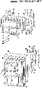Doors Diagram and Parts List for TBF17SFG  General Electric Refrigerator