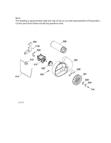 BLOWER & DRIVE Diagram and Parts List for PSKP333EB4WW  General Electric Dryer