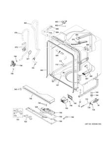 Part Location Diagram of WD12X22499 GE CONDUIT MAIN Assembly