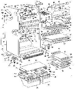Cabinet Diagram and Parts List for TBX24ZKFR  General Electric Refrigerator