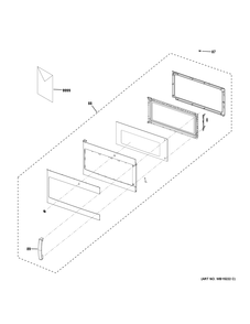 DOOR PARTS Diagram and Parts List for PVM9215SK3SS  General Electric Range