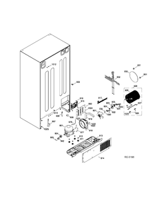 Part Location Diagram of WR01F00221 GE BOARD Assembly MAIN CONTROL