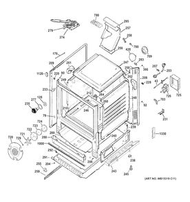 Part Location Diagram of WB35X26572 GE GASKET VENT