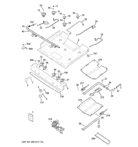Part Location Diagram of WB03X20917 GE KNOB LOCATOR