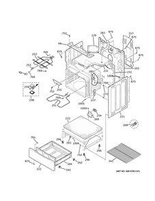 Body Parts Diagram and Parts List for JBS60DK9BB  General Electric Range