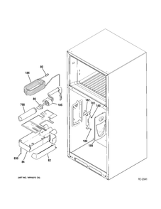 Water System Diagram and Parts List for ZDT800SIFII  General Electric Refrigerator