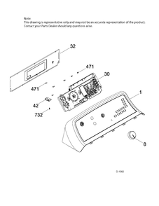 CONTROL SYSTEM Diagram and Parts List for GTD65GBMJ0WS  General Electric Dryer