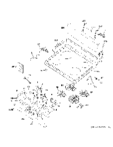 Control panel & cooktop Diagram and Parts List for JB480DM2WW  General Electric Range