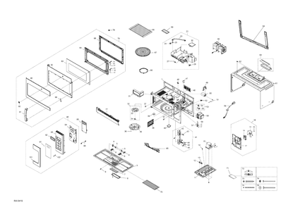 MICROWAVE Diagram and Parts List for JVM6175WVC01  General Electric Microwave