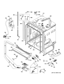 Part Location Diagram of WD01X36129 GE JUNCTION BOX BRACKET
