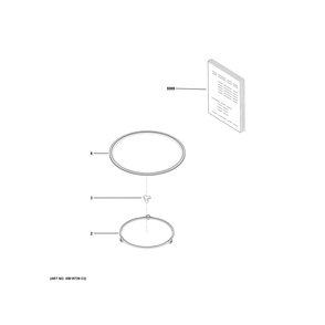 Microwave Diagram and Parts List for RES1072DT1WW  General Electric Microwave