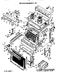 Part Location Diagram of WB7X7105 GE DISCONTINUED